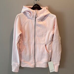 LULULEMON SCUBA FULL ZIP HOODIE IN STRAWBERRY MILKSHAKE SZ 8 NWT